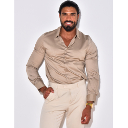 Chemise manches longues satinée Chemise manches longues satinée