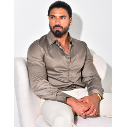 Chemise manches longues satinée Chemise manches longues satinée