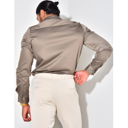 Chemise manches longues satinée Chemise manches longues satinée