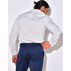 Chemise manches longues à rayures Chemise manches longues à rayures