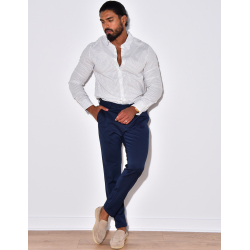 Chemise manches longues à rayures Chemise manches longues à rayures