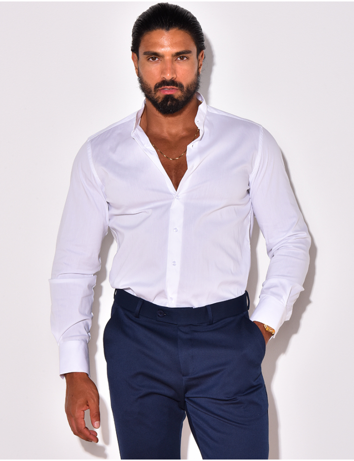 Chemise manches longues col rond Chemise manches longues col rond