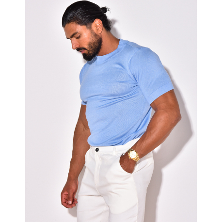 Pull fin à col rond Pull fin à col rond