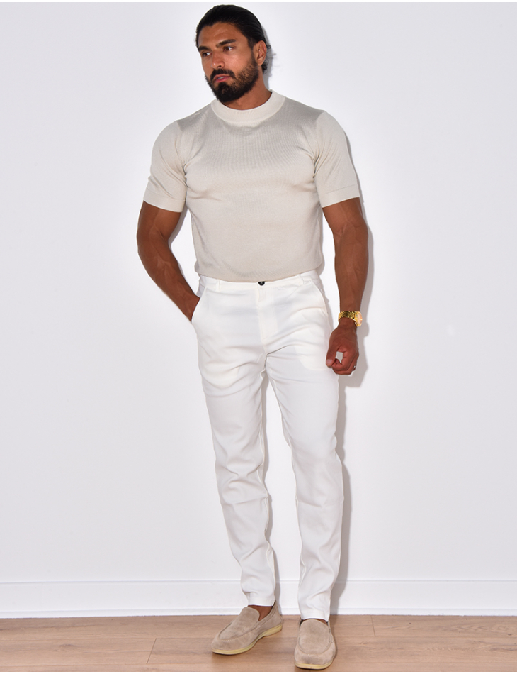 Pull fin à col rond Pull fin à col rond