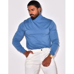 Pull col roulé