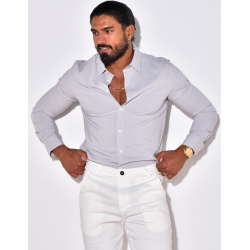 Chemise manches longues à rayures