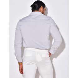 Chemise manches longues à rayures