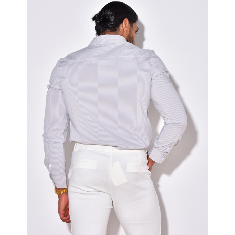 Chemise manches longues à rayures