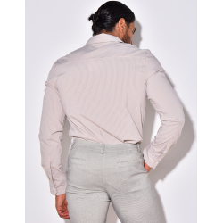 Chemise manches longues à rayures Chemise manches longues à rayures