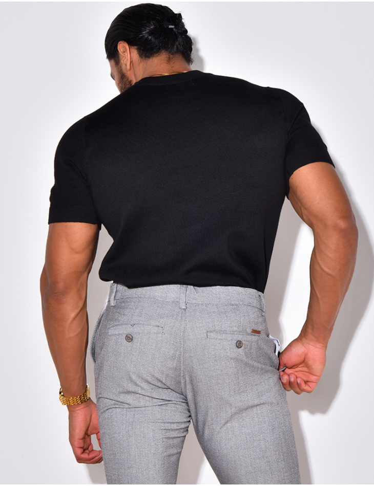 Pull fin à col rond Pull fin à col rond