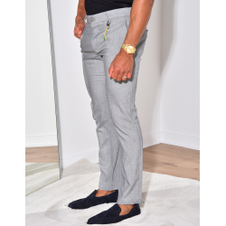 Pantalon chiné à breloques Pantalon chiné à breloques