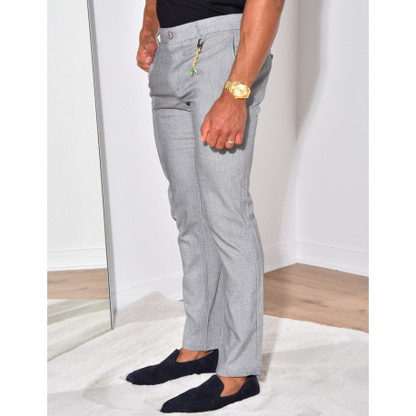 Pantalon chiné à breloques Pantalon chiné à breloques