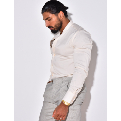 Chemise manches longues col rond