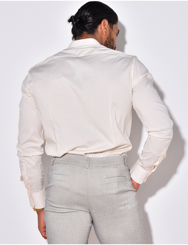 Chemise manches longues col rond