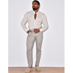 Chemise manches longues col rond