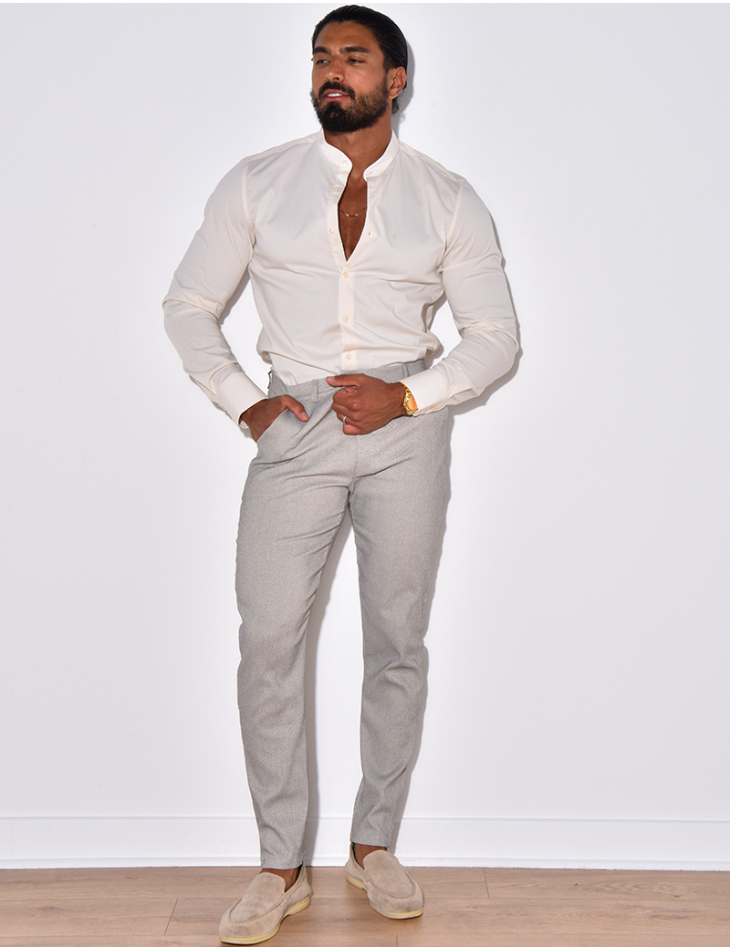 Chemise manches longues col rond