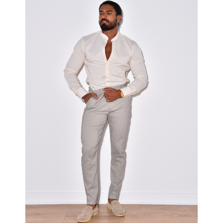 Chemise manches longues col rond