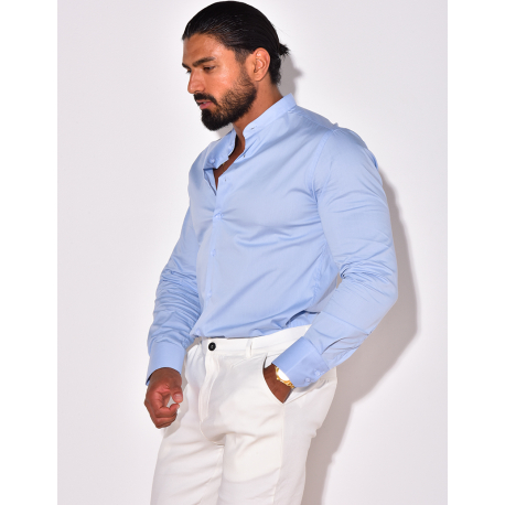 Chemise manches longues col rond