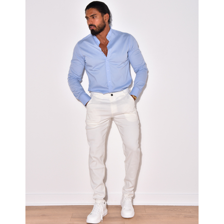 Chemise manches longues col rond