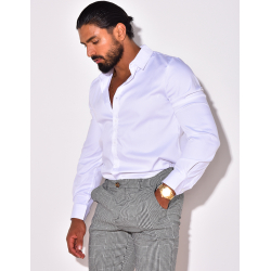 Chemise manches longues satinée Chemise manches longues satinée