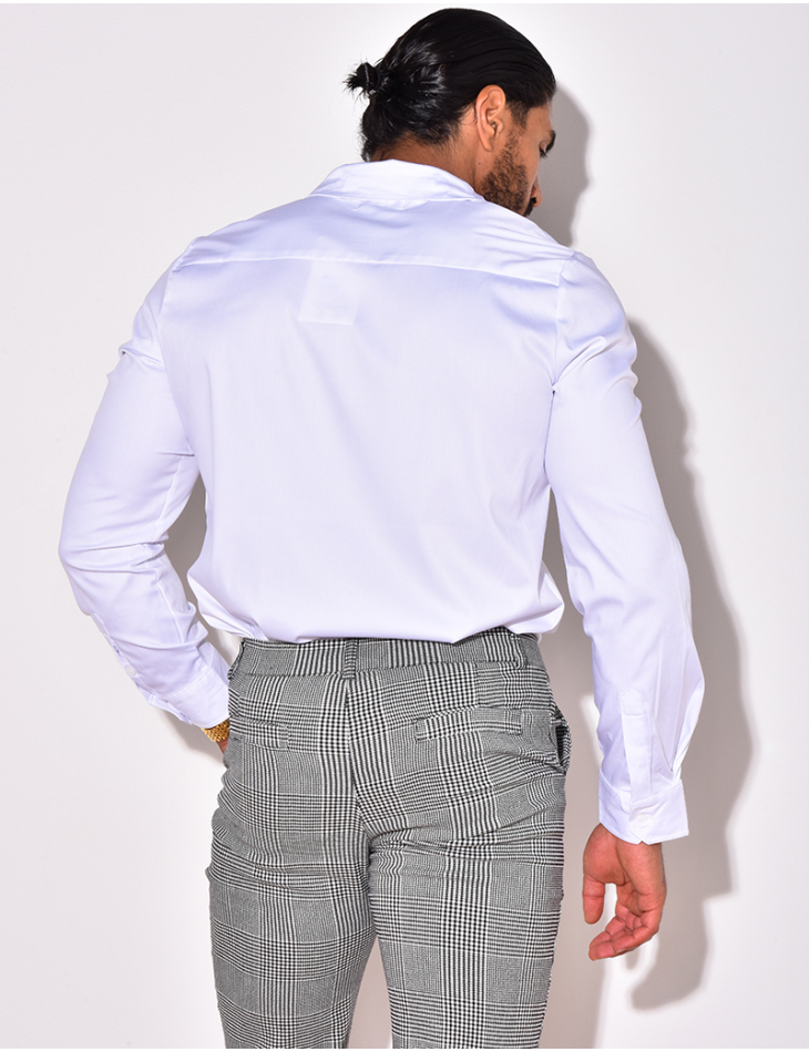 Chemise manches longues satinée Chemise manches longues satinée