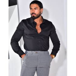 Chemise manches longues satinée Chemise manches longues satinée