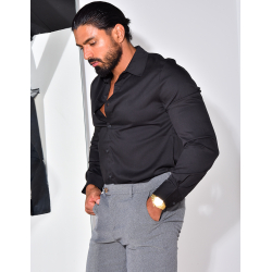 Chemise manches longues satinée Chemise manches longues satinée