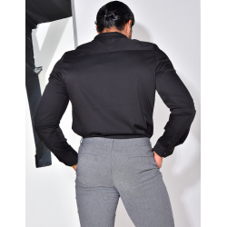 Chemise manches longues satinée Chemise manches longues satinée