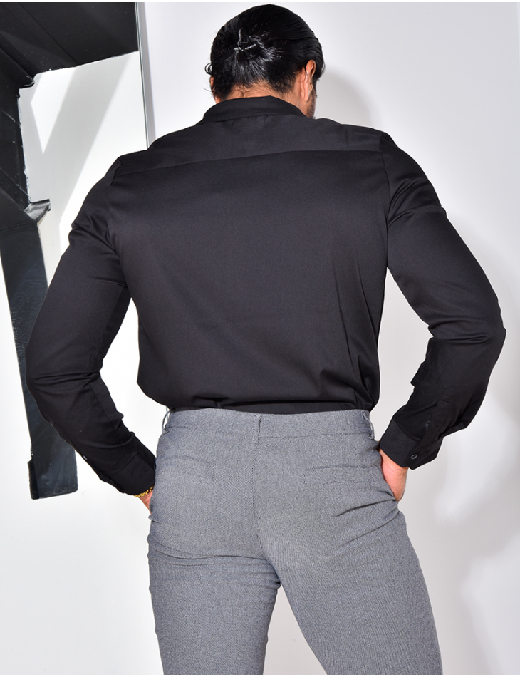 Chemise manches longues satinée Chemise manches longues satinée