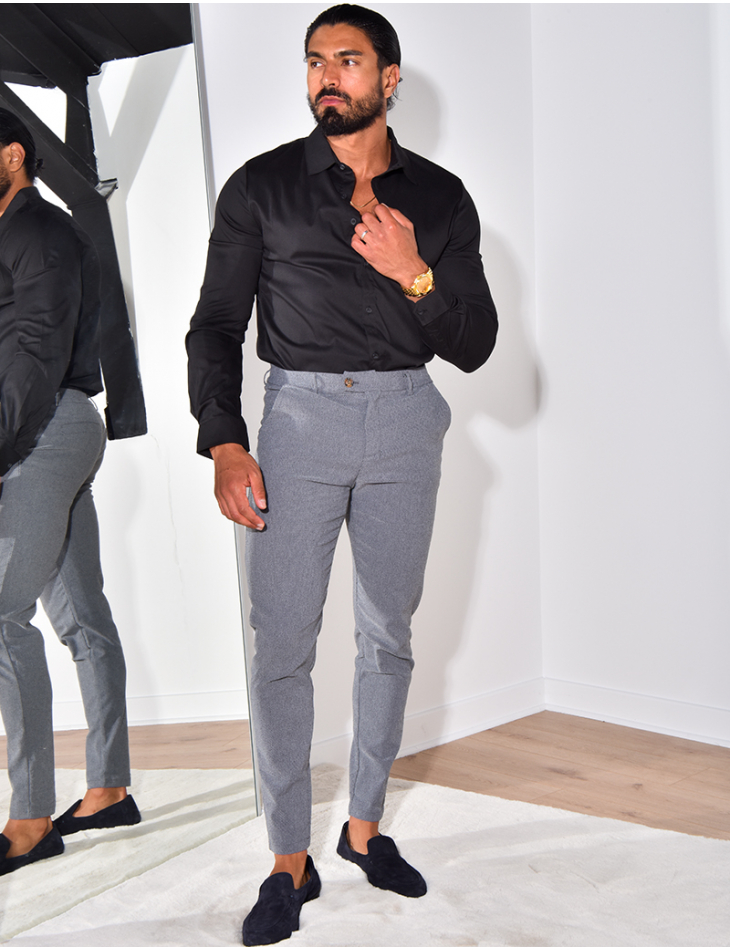 Chemise manches longues satinée Chemise manches longues satinée