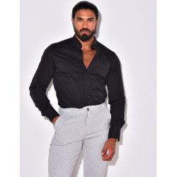 Chemise manches longues col rond