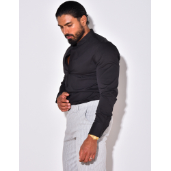 Chemise manches longues col rond