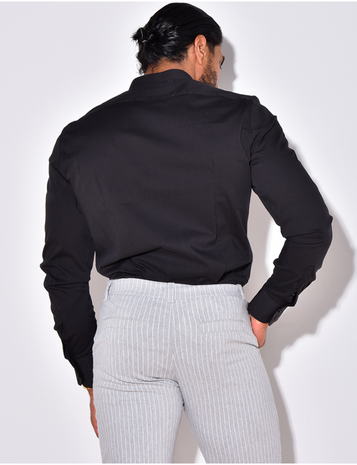 Chemise manches longues col rond