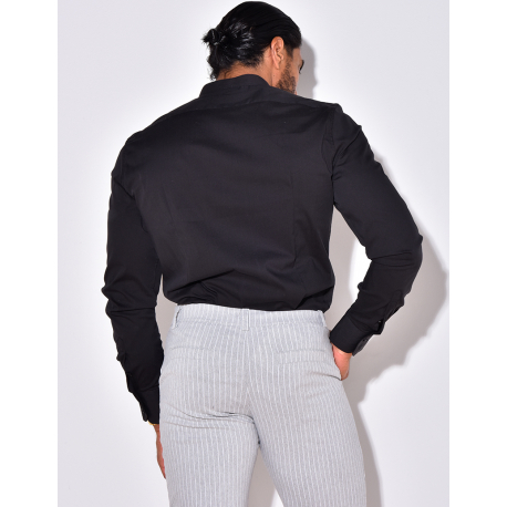 Chemise manches longues col rond