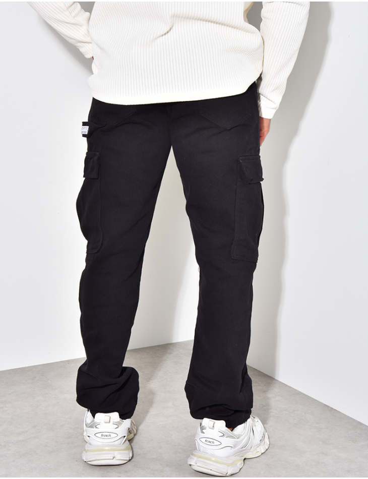 Jeans cargo à poches