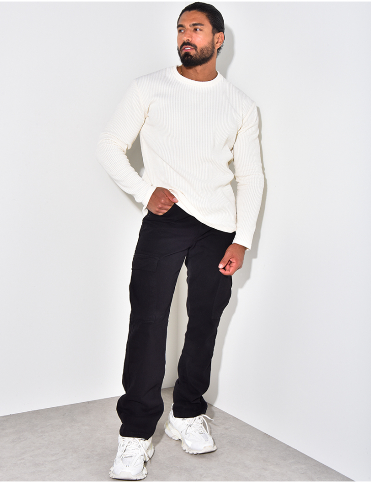 Jeans cargo à poches