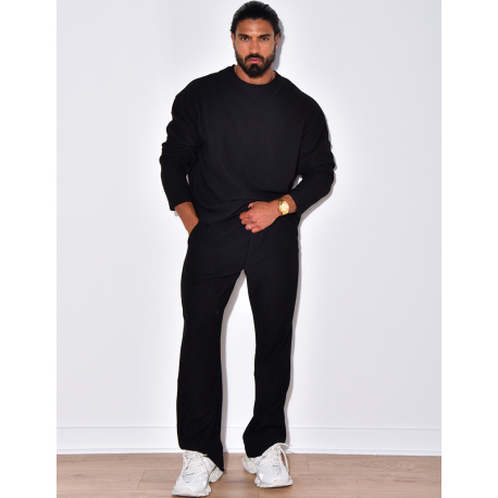 Ensemble côtelé pantalon et pull