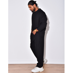 Ensemble côtelé pantalon et pull