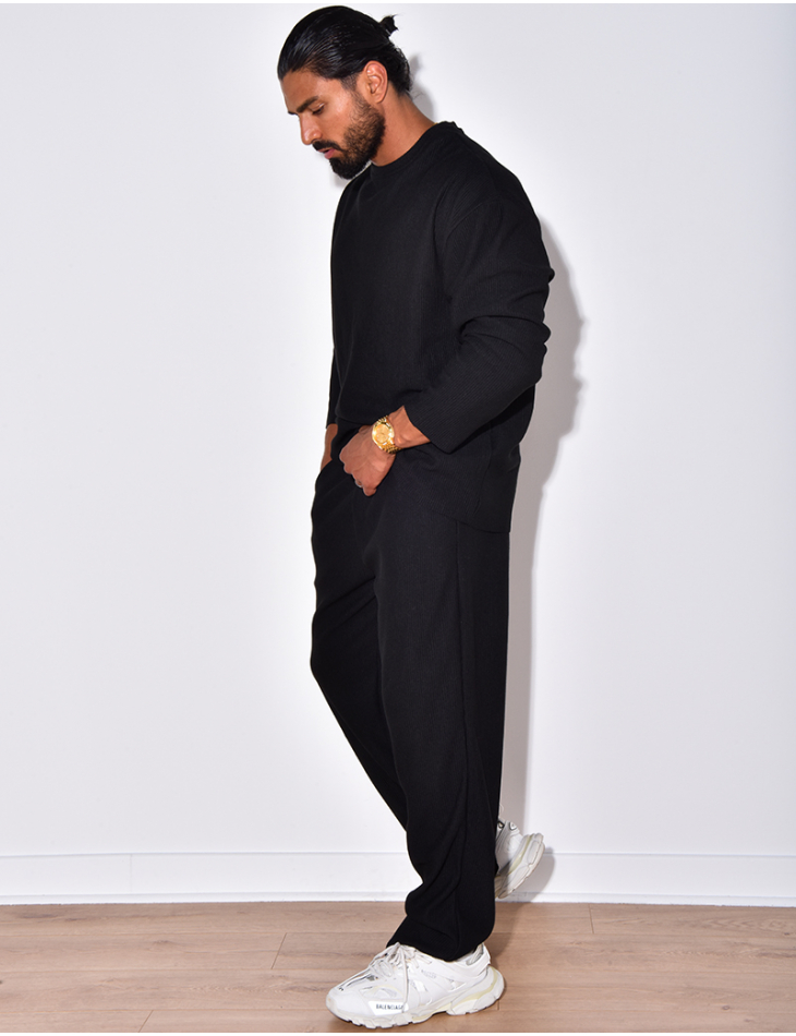 Ensemble côtelé pantalon et pull