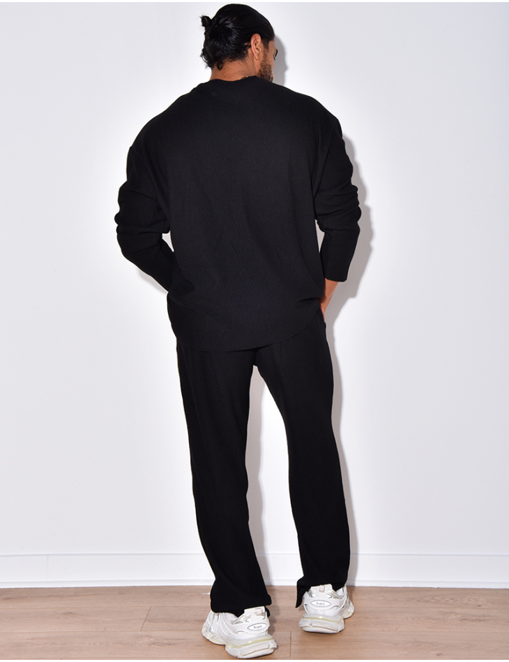Ensemble côtelé pantalon et pull