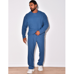 Ensemble côtelé pantalon et pull