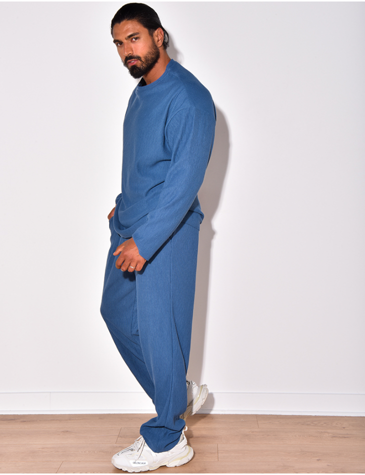 Ensemble côtelé pantalon et pull