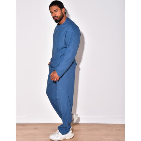 Ensemble côtelé pantalon et pull