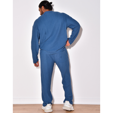 Ensemble côtelé pantalon et pull