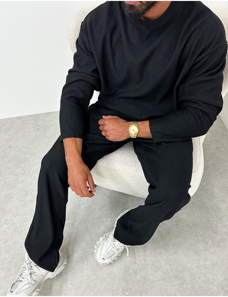 Ensemble côtelé pantalon et pull