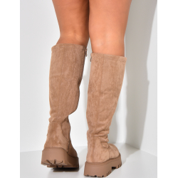 Bottes en suédine