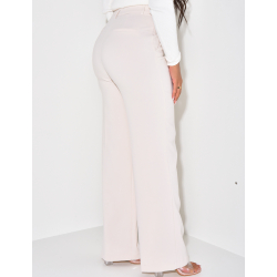 Straight-leg tailored trousers