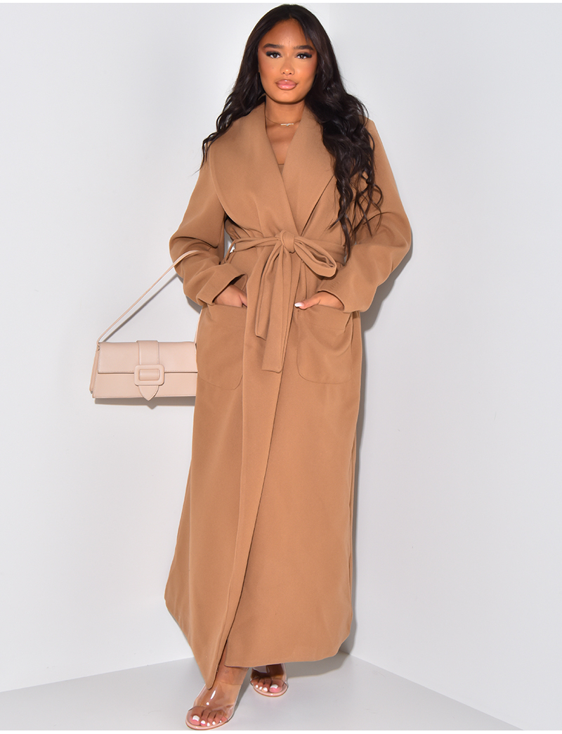 【louren】big shawl collar coat louren Big Shawl Collar Coat