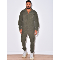 Ensemble pantalon et chemise en velours Ensemble pantalon et chemise en velours