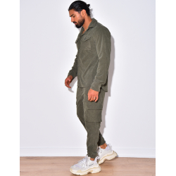 Ensemble pantalon et chemise en velours Ensemble pantalon et chemise en velours